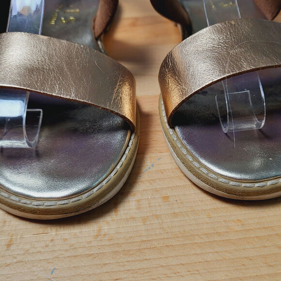 GES Rose Gold Leather Strappy Handmade Sandals Made in Greece EU Size 37 - Picture 5 of 10